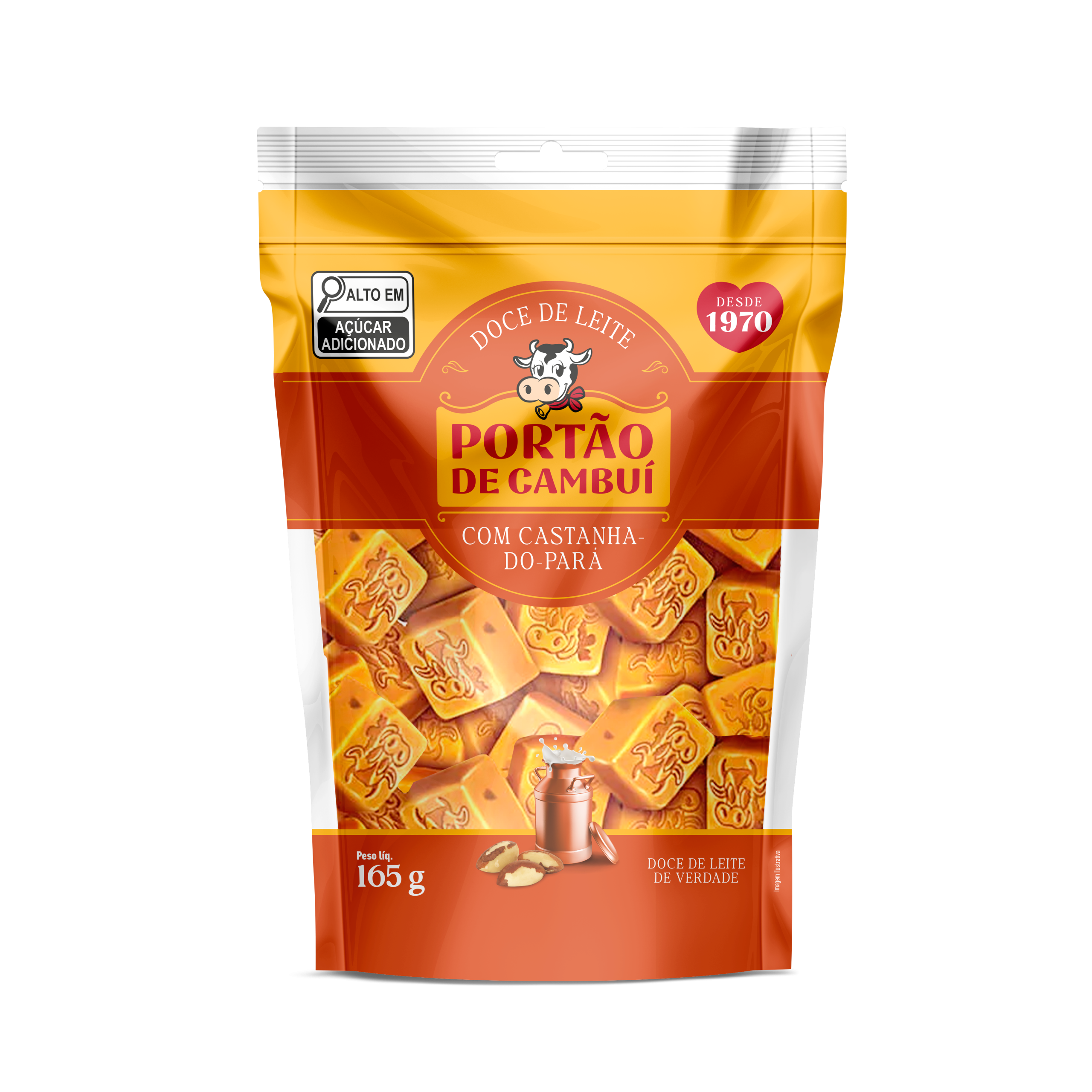 Doce de leite com castanha do pará 165g