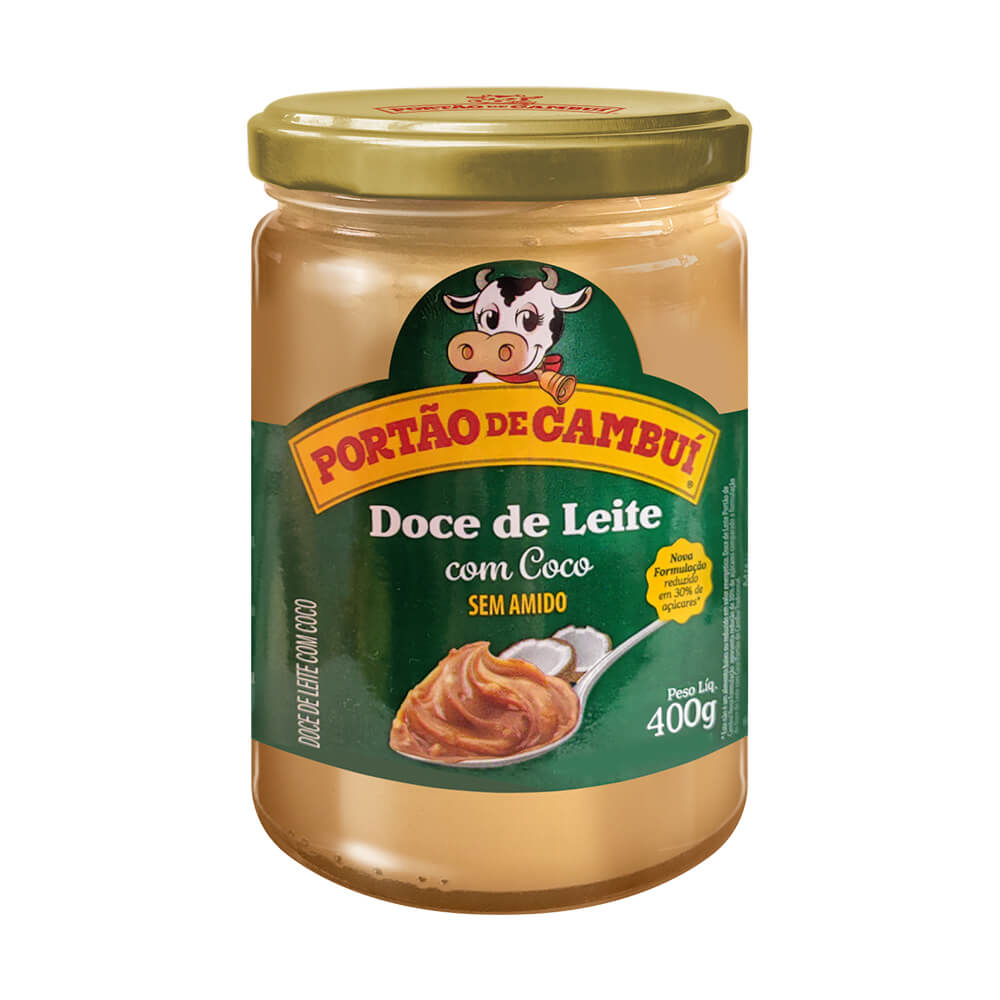 Doce de Leite Pastoso 410g sabor coco